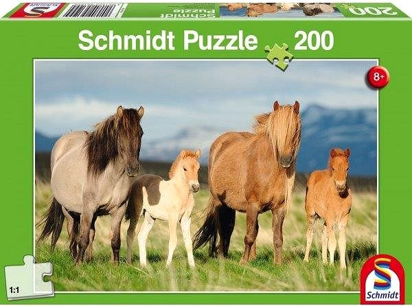 Puzzle Schimdt Puzzle Stádo koní 200 dielikov ...