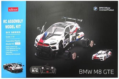 RC auto R/C 1:18 BMW M8 GTE/stavebnica (biele) Obal/škatuľka