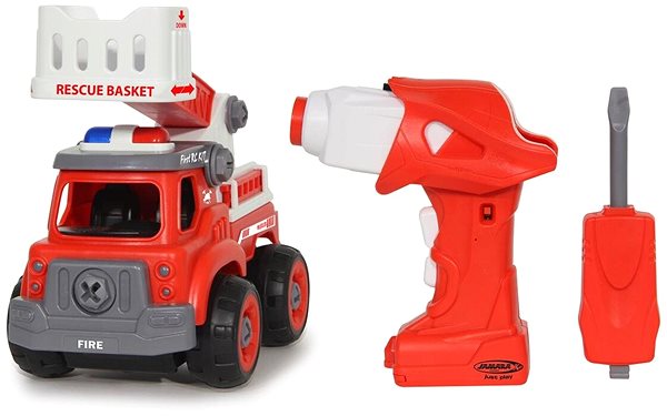Building Set Jamara Fire Truck First RC Kit 33-part with cordless Features/technology