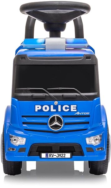 Futóbicikli Jamara Push-Car Mercedes-Benz Antos Police Képernyő