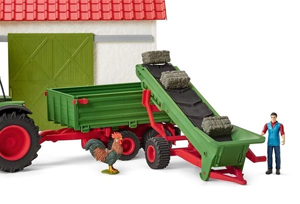 Figures Schleich Agricultural Hay Conveyor with Farmer Features/technology