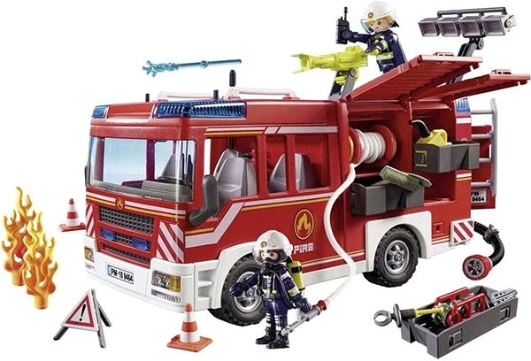 Building Set Playmobil 9464 Fire Truck with Syringe Lateral view