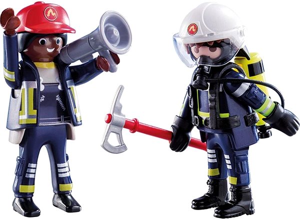Figuren Playmobil 70081 DuoPack Feuerwehrmann und - Frau Screen