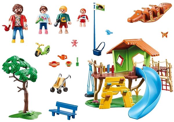 Building Set Playmobil 70281 Adventure Playground Package content