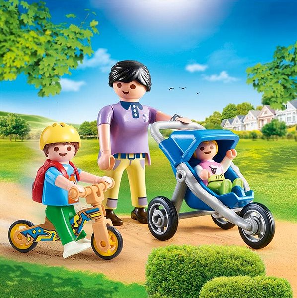 Figuren Playmobil 70284 - Mama mit Kindern Lifestyle