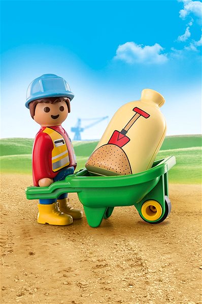 Figures Playmobil 70409 Construction Worker with Wheel Lifestyle