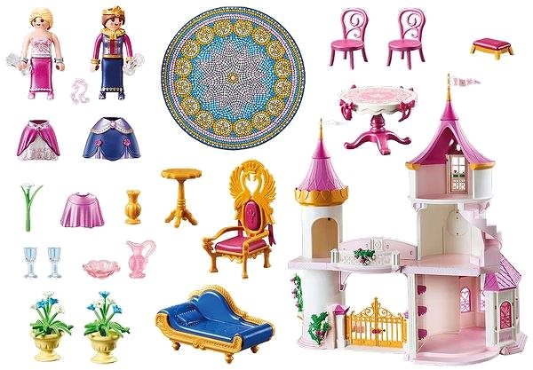 Építőjáték Playmobil 70447 Nagy hercegnő kastély Csomag tartalma