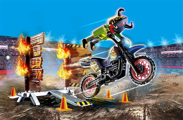 Építőjáték Playmobil 70553 Stunt show Motor tüzes fallal Lifestyle