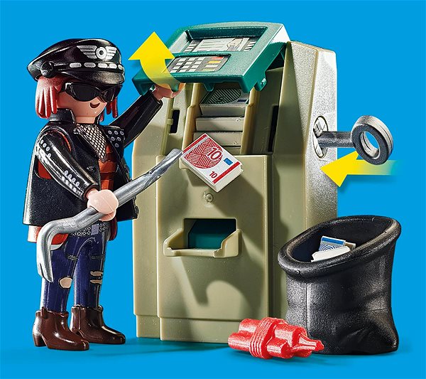 Stavebnice Playmobil Policejní motorka: Pronásledování lupiče Vlastnosti/technologie