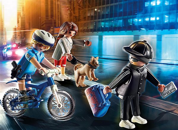 Bausatz Playmobil 70573 City Action - Polizei-Fahrrad: Verfolgung des Taschendiebs Lifestyle