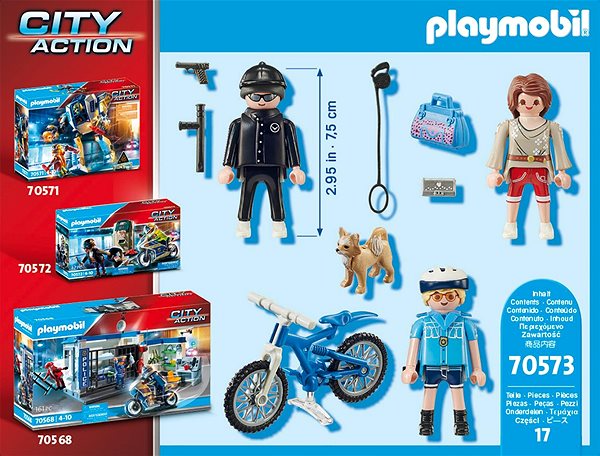 Building Set Playmobil 70573 Police Bike: Pursuit of the pickpocket Features/technology