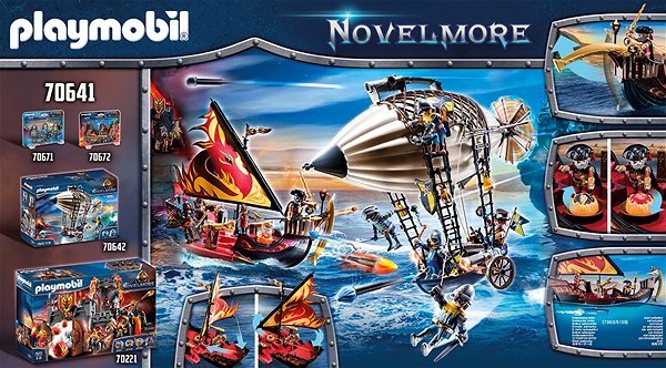 Bausatz Playmobil 70641 Novelmore Burnham Raiders Feuerschiff Mermale/Technologie