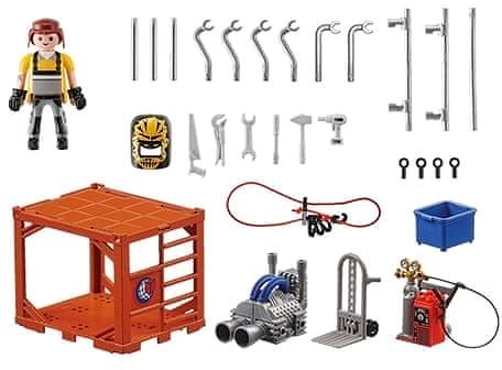Building Set Playmobil 70774 Container Manufacture Package content