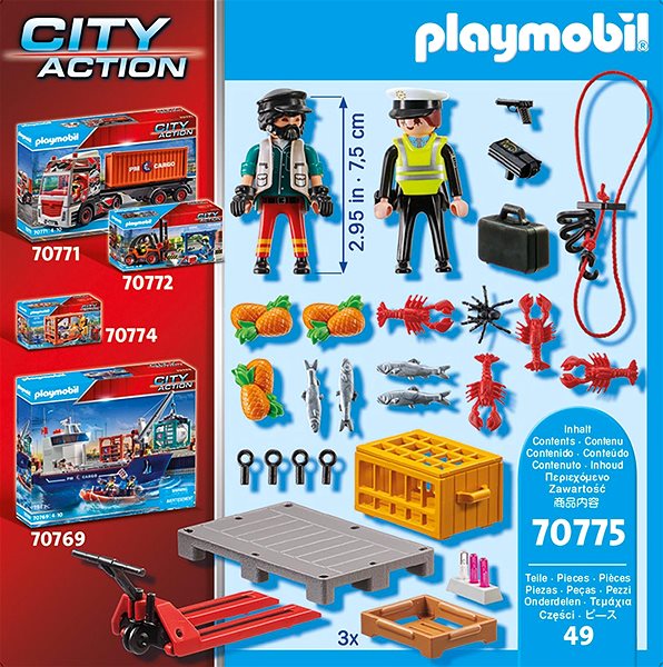 Bausatz Playmobil 70775 City Action - Zollkontrolle Mermale/Technologie