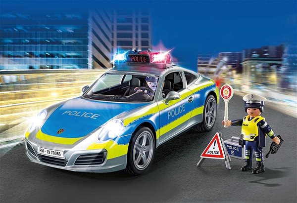 Stavebnica Playmobil 70066 Porsche 911 Carrera 4S Polícia Lifestyle