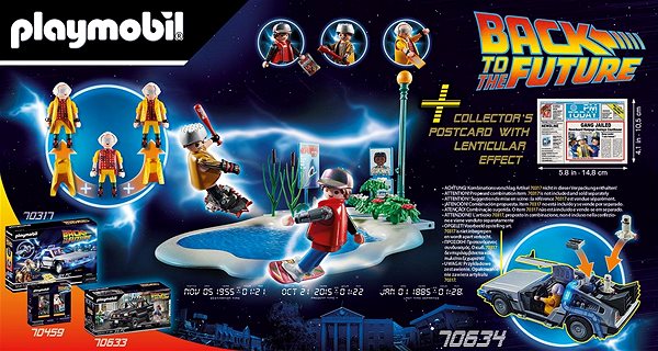 Bausatz Playmobil 70634 Back to the Future Part II: Verfolgung mit Hoverboard Mermale/Technologie