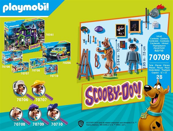 Építőjáték Playmobil 70709 Scooby-Doo! Black Knight kaland Jellemzők/technológia