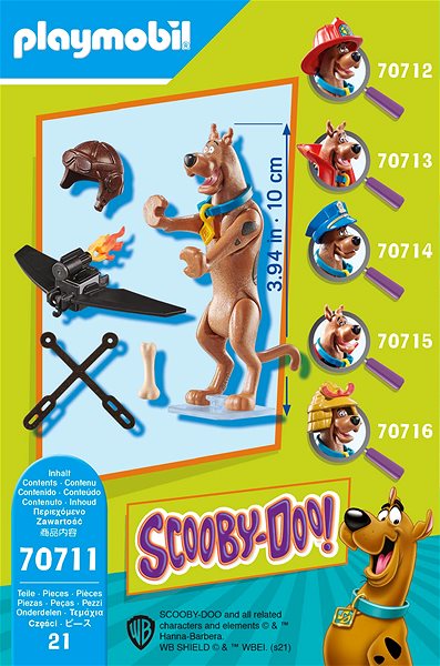 Építőjáték Playmobil 70711 Scooby-Doo! Gyűjthető figura Pilóta Jellemzők/technológia