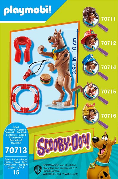 Stavebnica Playmobil 70713 Scooby-Doo! Zberateľská figúrka Plavčík Vlastnosti/technológia