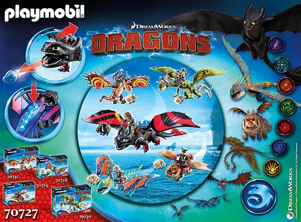 Building Set Playmobil 70727 Dragon Racing: Hiccup and Toothless Features/technology
