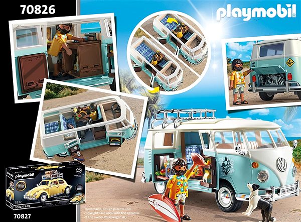 Building Set Playmobil 70826 Volkswagen T1 Bulli - Special Edition Features/technology