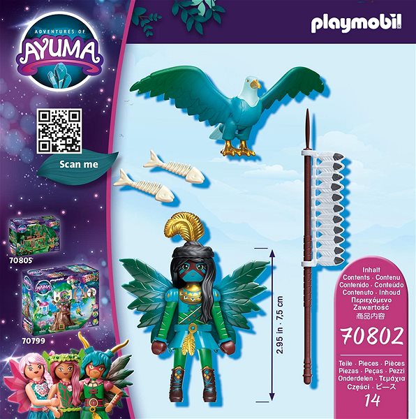 Stavebnica Playmobil 70802 Knight Fairy s rozprávkovou zvieracou dušou Vlastnosti/technológia