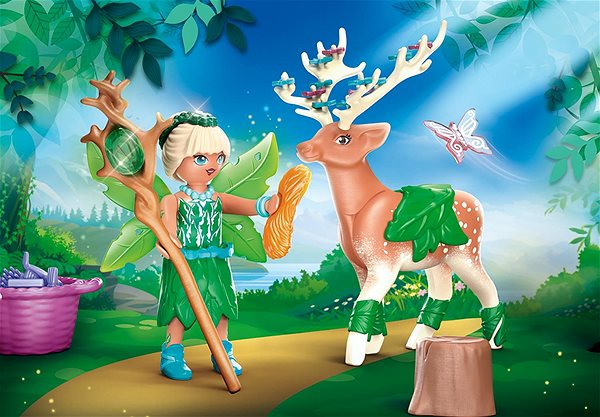 Figúrky Playmobil 70806 Forest Fairy s rozprávkovou zvieracou dušou Lifestyle