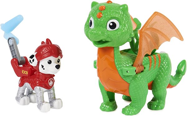 Figures Paw Patrol Knights Figures with Dragon Marshal Features/technology