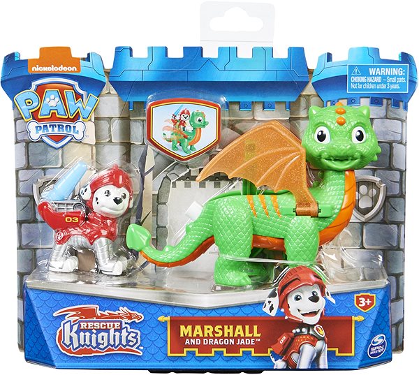 Figures Paw Patrol Knights Figures with Dragon Marshal Screen