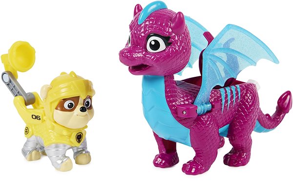 Figures Paw Patrol Knights Knights Figures with Dragon Rubble Features/technology