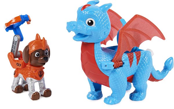 Figures Paw Patrol Knights Figures with Zuma Dragon Features/technology