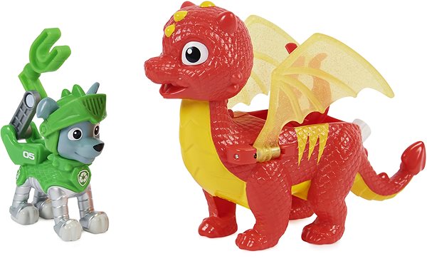 Figures Paw Patrol Knights Figures with Dragon Rocky Features/technology