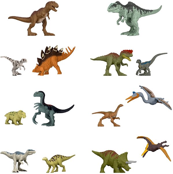 Figura Jurassic World Mini dinoszaurusz Oldalnézet
