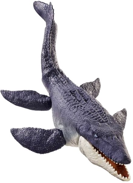 Figur Jurassic World Mosasaurus Ocean Defender Seitlicher Anblick