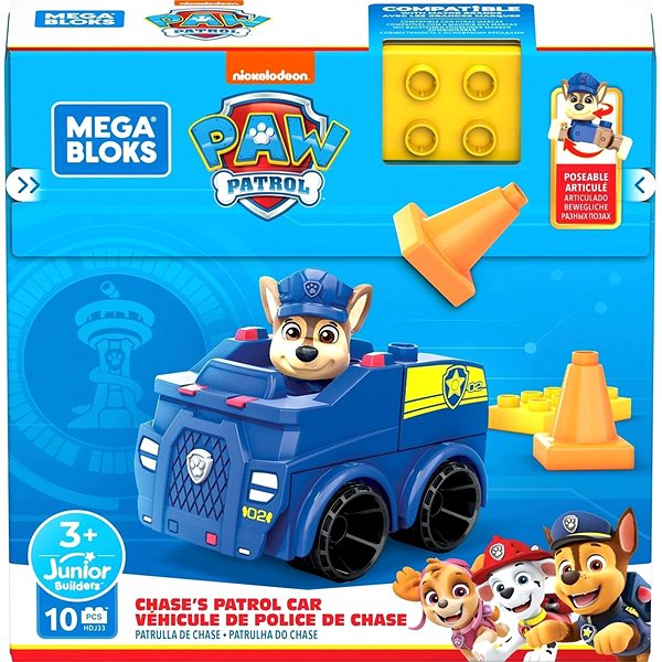 Building Set Paw Patrol Chase's Car Police Patrol Packaging/box