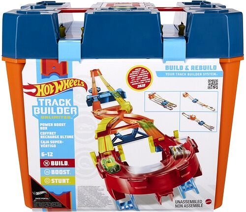 Slot Car Track Hot Wheels Track Builder Box Full of Speed Packaging/box
