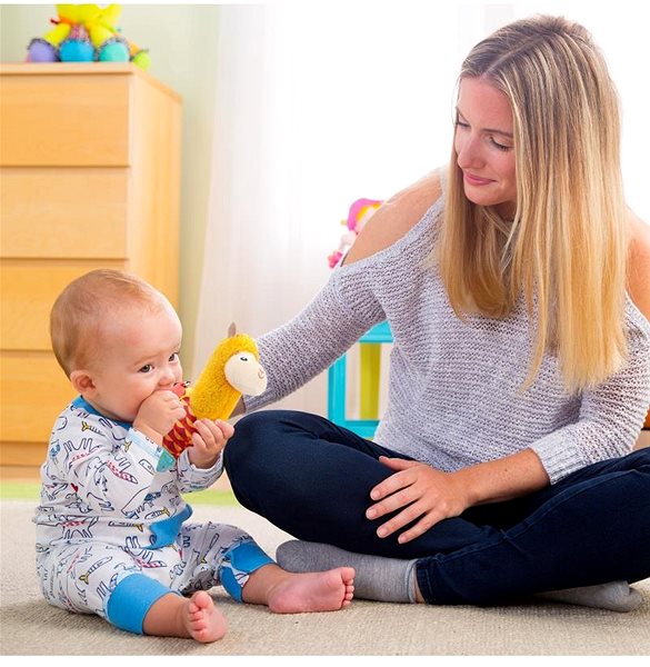 Lamaze Lama Laura stroller toy.