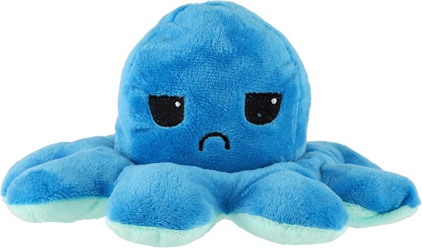 Plyšová hračka Teddies Chobotnica obojstranná tyrkysovo-modrá ...