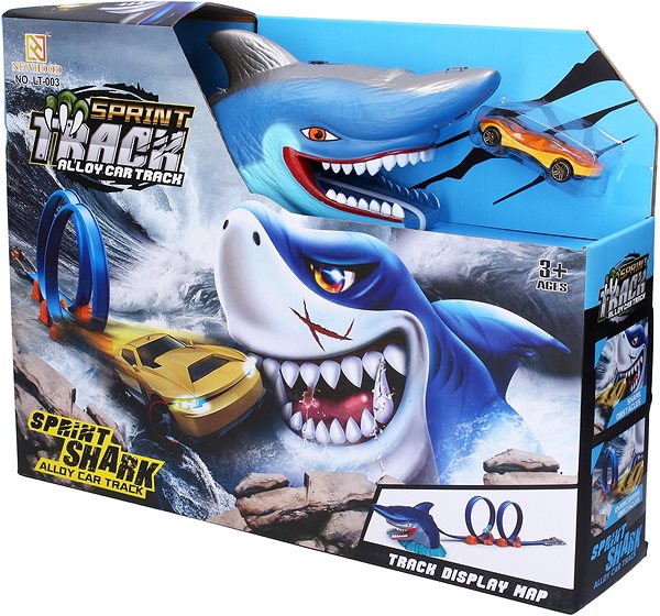 Slot Car Track Ejection Track Shark 165cm 1 Car Packaging/box