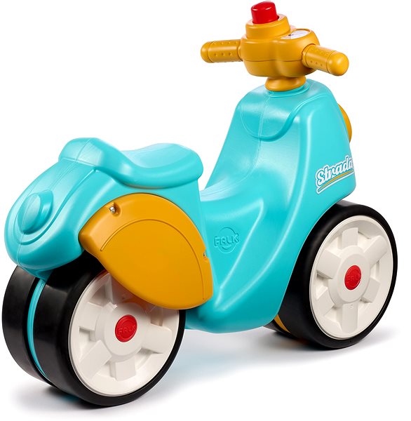 Balance Bike Falk Scooter with Silent Wheels, Blue Lateral view