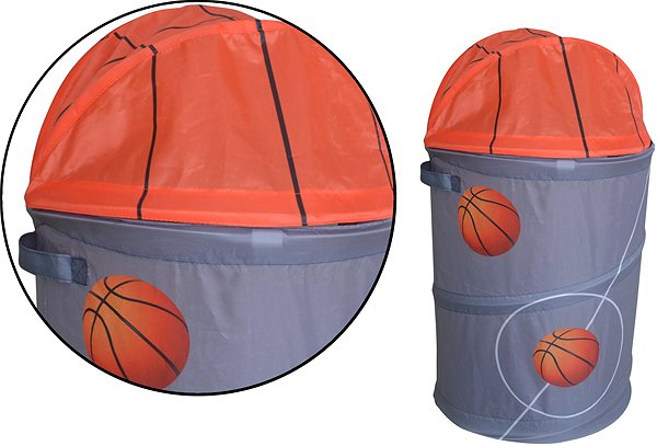 Úložný box Kôš na hračky – basketbal 35 × 35 × 60 cm ...