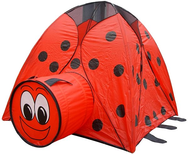 Tent for Children Ladybug Tent with Tunnel 120x120x100cm Lateral view