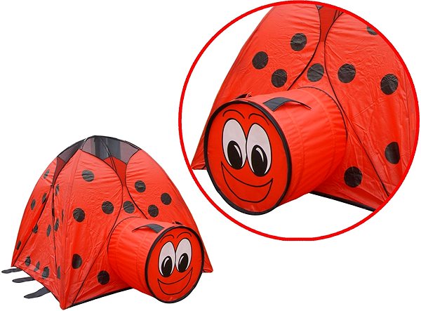 Tent for Children Ladybug Tent with Tunnel 120x120x100cm Features/technology