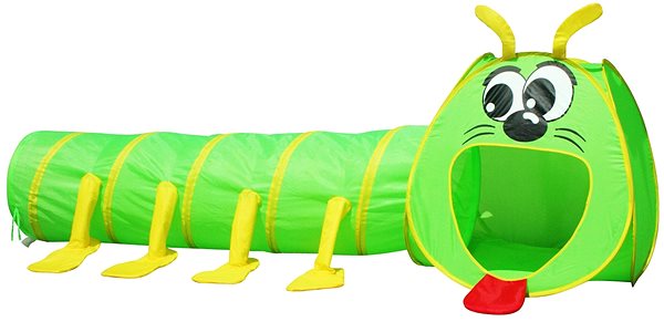 Tent for Children Caterpillar Tent with Tunnel 70x70x75cm Lateral view