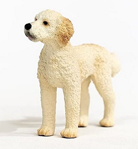 Figura Schleich 13939 Állatka - Goldendoodle kutya Oldalnézet