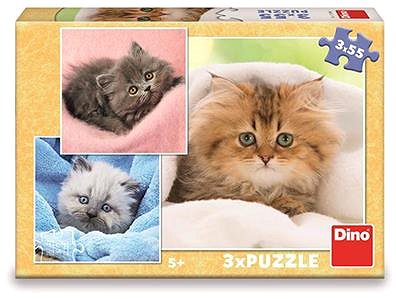 Puzzle Puzzle Niedliche Kätzchen 3 x 55 Teile ...