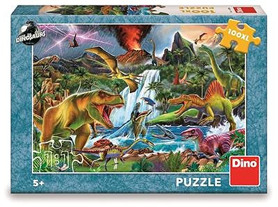 Puzzle Harcoló dinoszauruszok 100 XL puzzle ...