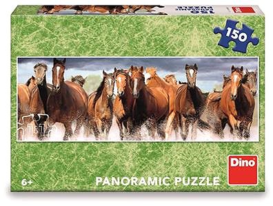 Puzzle Kone vo vode 150 panoramic puzzle ...