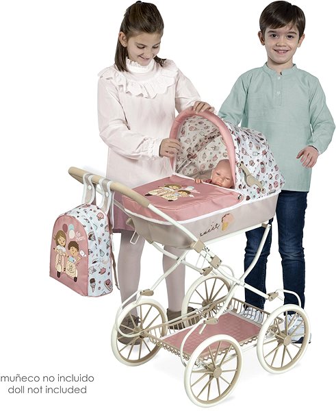 Kočík pre bábiky DeCuevas 80048 Skladací kočík pre bábiky s batôžkom SWEET 2022 – 81 cm ...