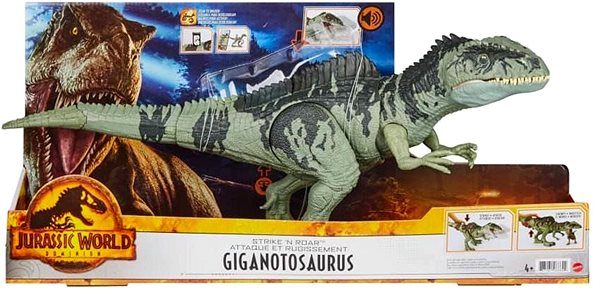 Figura Jurassic World Üvöltő óriás dinoszaurusz valódi hangokkal Csomagolás/doboz